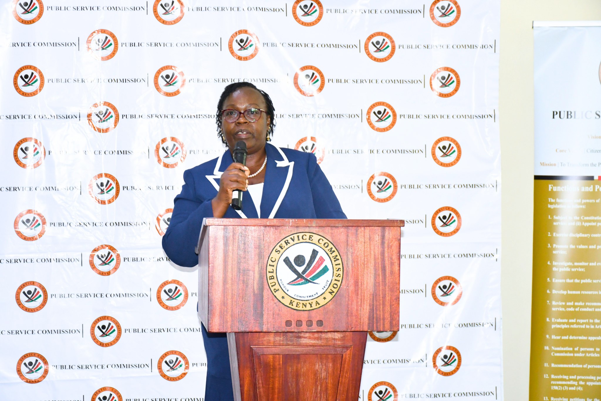 Newly Appointed Vice Chairperson and PSC Members meet the Secretariat staff