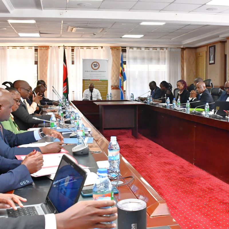 A photo of PSC and partners in a meeting